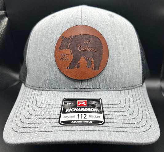 417 Outdoors Bear Leather Patch Hat